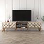 Hanah Home Soporte para TV Nogal y Crema
